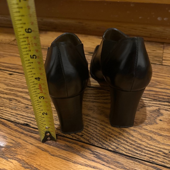 STUART WEITZMAN BLACK ANKLE BOOTIES WITH BLOCK HEEL 9AA - Picture 5 of 10